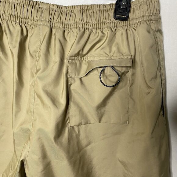 Nike NSW Woven Flow Shorts Men's Size XL Swim Athletic Elastic Pockets Logo Tan - Picture 6 of 13